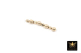 USA 14 K Gold Filled Oval Beads, 3 mm Faceted Seamless Beads # 3261, 2.5 mm High Quality Oval Beads
