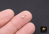 14 K Gold Filled Oval Beads, 3 mm Faceted Seamless Beads # 3261, 2.5 mm High Quality Oval Beads