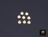 14 K Gold Filled Round Disc Charms, 5 mm Tiny Flat Gold Blanks # 3650, Minimalist 14 20 Jewelry