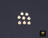 14 K Gold Filled Round Disc Charms, 5 mm Tiny Flat Gold Blanks # 3132, Minimalist 14 20 Jewelry