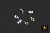 14 K Gold Filled Hamsa Connectors, 925 Sterling Silver Evil Eye Links # 3661, 3.6 x 8.3 mm Tiny Palm Hand Shaped Hand Fatima