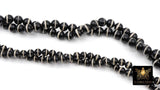 Tibetan Black And White Agate Beads, DZI Agate Black and White Color Beads BS# 155, sizes 6 mm 8 mm