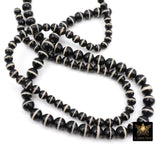 Tibetan Black And White Agate Beads, DZI Agate Black and White Color Beads BS# 155, sizes 6 mm 8 mm