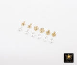 14 K Gold Filled Clover Charms, 925 Sterling Silver 7 mm Hearts # 3653, 6 mm Star Charms