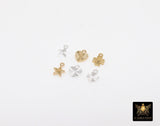14 K Gold Filled Clover Charms, 925 Sterling Silver 7 mm Hearts # 3843, 6 mm Star Charms