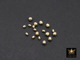 USA 14 K Gold Filled Oval Beads, 3 mm Faceted Seamless Beads, 2.5 mm High Quality Oval Beads, Waterproof and Tarnish Resistant