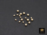 14 K Gold Filled Oval Beads, 3 mm Faceted Seamless Beads # 3261, 2.5 mm High Quality Oval Beads