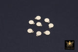 14 K Gold Filled Round Disc Charms, 5 mm Tiny Flat Gold Blanks # 3650, Minimalist 14 20 Jewelry