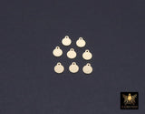 14 K Gold Filled Round Disc Charms, 5 mm Tiny Flat Gold Blanks # 3132, Minimalist 14 20 Jewelry