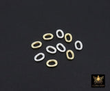 Gold Oval Push Clasp, 10 mm Gold Over 925 Sterling Silver Silver Spring Oval Shaped # 3648, 2 Styles Clip Connector