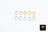 925 Sterling Silver Oval Push Clasp, 10 mm Silver Spring Oval Shaped # 2295, 2 Styles Clip Connector