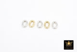 925 Sterling Silver Oval Push Clasp, 10 mm Silver Spring Oval Shaped # 2295, 2 Styles Clip Connector