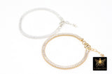 14 K Gold Filled CZ Baguette Chain Bracelet, 925 Sterling Silver Cubic Zirconia 3.7 mm Bracelet, Adjustable Bracelet