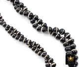 Tibetan Black And White Agate Beads, DZI Agate Black and White Color Beads BS# 155, sizes 6 mm 8 mm