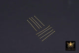 14 K Gold Filled Ball End Headpins, 14 20 Long Wire Round Ball Pins Bead Inserts AG 217, 1.5 Inch long with 2.0 mm Head, 24 Gauge