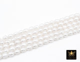 White Baroque Pearl Bead Strands, 13 mm Baroque Pearl Beads BS # 328, High Quality Genuine Oval Freshwater Pearl