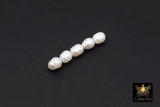 White Baroque Pearl Bead Strands, 13 mm Baroque Pearl Beads BS # 328, High Quality Genuine Oval Freshwater Pearl