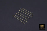 14 K Gold Filled Ball End Headpins, 14 20 Long Wire Round Ball Pins Bead Inserts AG 217, 1.5 Inch long with 2.0 mm Head, 24 Gauge