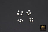 White Freshwater Pearl Big Hole Beads, Grade 5 A in Round or Oval Loose Beads, Natural Rice Pearl 3 mm 4 mm 5 mm 6 mm Beads #3756