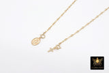 14 K Gold Filled Dap Bar Necklace, Adjustable Bar Chain Lariat Choker, 925 Sterling Silver Long Bar Necklace