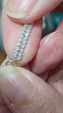 14 K Gold Filled CZ Chain, 3.7 mm 925 Sterling Silver Genuine Baguette Cubic Zirconia CH# 926, By The Foot