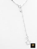 925 Sterling Silver Dap Bar Necklace, Adjustable 14 K Gold Filled Bar Chain Lariat Choker, Long Bar Charms Necklace