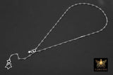 925 Sterling Silver Dap Bar Necklace, Adjustable 14 K Gold Filled Bar Chain Lariat Choker, Long Bar Charms Necklace