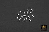 925 Sterling Silver Crimp Cut Tube Beads, 925 Sterling Silver Short Tube Beads # 35, 1.5 x 4 mm Hollow Spacer Beads
