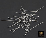 925 Sterling Silver Ball End Headpins, 14 20 Long Wire Round Ball Pins for Bead Inserts, AG# 3025 1.5 Inch long 1.5 mm Head