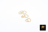 14 K Gold Filled 3 Ring and 2 Ring Infinity Rings, 925 Sterling Silver Soldered Linking Rings