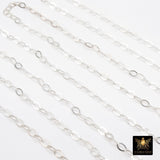 925 Sterling Silver Hammered Chains, 4.7 mm Flat Cable Chain CH# 927, Unfinished Extender Jewelry Chain