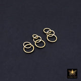 14 K Gold Filled 3 Ring and 2 Ring Infinity Rings, 925 Sterling Silver Soldered Linking Rings
