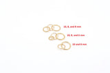 14 K Gold Filled 3 Ring and 2 Ring Infinity Rings, 925 Sterling Silver Soldered Linking Rings