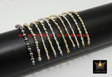 14 K Gold Filled Beaded Connectors, Long Bar 925 Sterling Silver Connectors # 3601, Navajo Pearls
