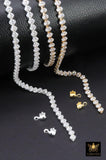 14 K Gold Filled CZ Chain, 3.1 mm 925 Sterling Silver Genuine Oval Baguette Cubic Zirconia CH# 930, By The Foot