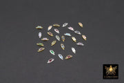 14 K Gold Filled CZ Rectangle Connector, 925 Sterling Silver Birthstone Cubic Zirconia Baguette Link# 2700, Permanent Jewelry