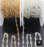 14 K Gold Fill Nugget Bar Chain, 925 Sterling Silver Long Short 2.5 mm Sequin CH# 877, 5.5 mm Hammer Starburst, Flat Drawn Chains CH# 935