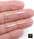 14 K Gold Filled Mama Connector, 925 Sterling Silver Mom Links # 3113, Script 18 mm Dainty Mothers Day Gifts