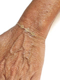 14 K Gold Filled Smiley Face Bracelet, 925 Sterling Silver Happy Face, Everyday Chain Jewelry
