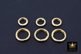 14 Gold Filled Round Push Clasp, 10 mm 12 mm 14 mm Small Gold # 715, Gold Clip Connector, Stamped 14/20 Gold Filled Spring Clip Findings