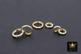 14 Gold Filled Round Push Clasp, 10 mm 12 mm 14 mm Small Gold # 715, Gold Clip Connector, Stamped 14/20 Gold Filled Spring Clip Findings