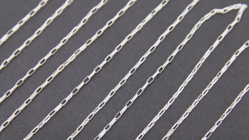 925 Sterling Silver Rolo Chains, Silver Unfinished By The Foot CH# 864, 3.5 mm Oval 1.4 mm Thick Rolo Chain