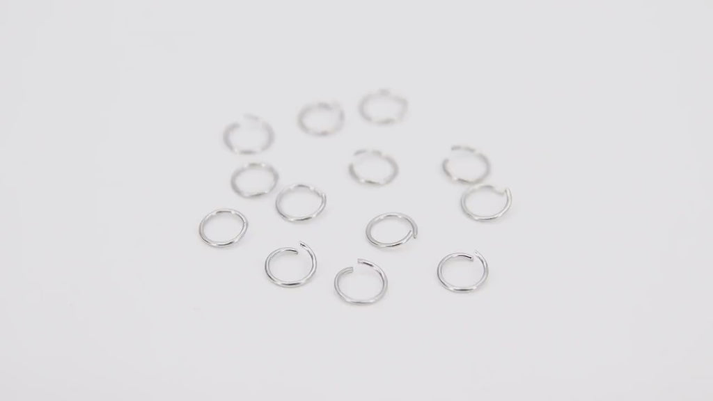 Stainless Steel Silver Jump Rings, 300 Pc 6 mm Strong Rings #2100, Tarnish Resistant Open Rings