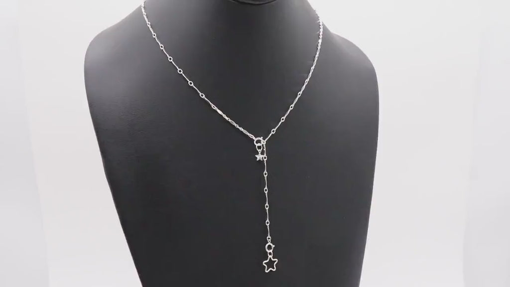 925 Sterling Silver Dap Bar Necklace, Adjustable 14 K Gold Filled Bar Chain Lariat Choker, Long Bar Charms Necklace