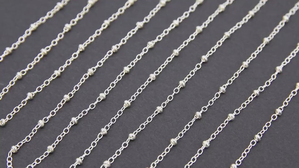 925 Sterling Silver Satellite Cable Chains, 14 K Gold Filled 2.1 mm Rondelle beads CH# 826, Unfinished 14 20 Hammered Flat Cable