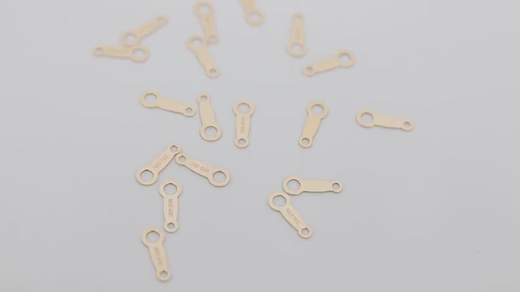 14 K Gold Filled Quality Tag Ends, 14 20 Stamped, 925 Sterling Silver Chain Jewelry Tag Ends #2112