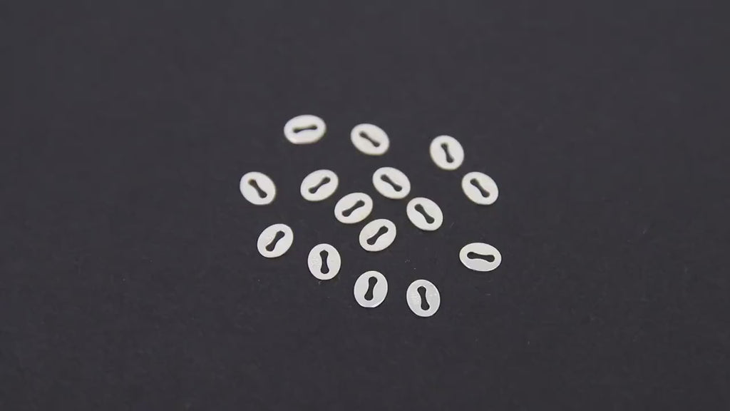 925 Sterling Silver Necklace Ends, 10 Pc Silver Quality Oval Tags # 99, Stamped 4 mm Finishing Tags