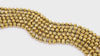 Gold LSU Tiger Beads,  Electroplated Gold Crystal Beads BS #223, Rondelle size 7 x 10 mm