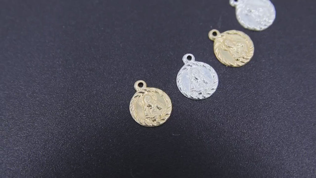 14 K Gold filled Jesus Charm, Tiny 14 20 Gold or 925 Sterling Silver Small Charms # 746, Minimalist Jesus Head Necklace