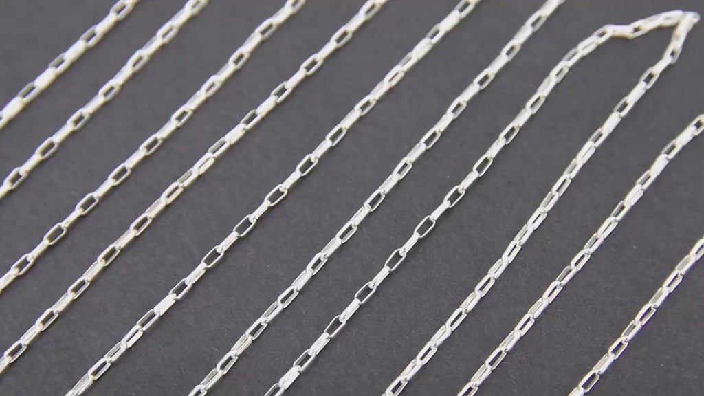 925 Sterling Silver Rolo Chains, Silver Unfinished By The Foot CH #864, 3.5 mm Oval 1.4 mm Thick Rolo Chain